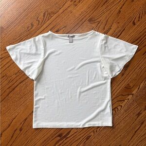 H&M Off-White Casual Top